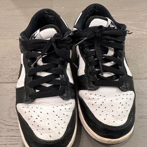 Nike Black Low-Top Sneakers with White Logo